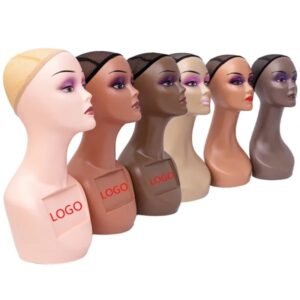 Mannequin tête porte perruques couleur brown M1